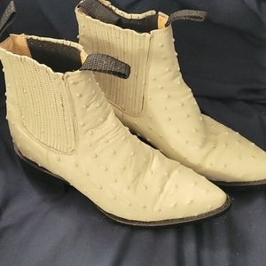 Donaldo.  Ostrich leather boots
